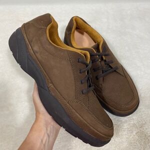 Dr Comfort Justin Brown Leather Lace‎ Up Comfort Shoes Mens Size 11.5 X-Wide
